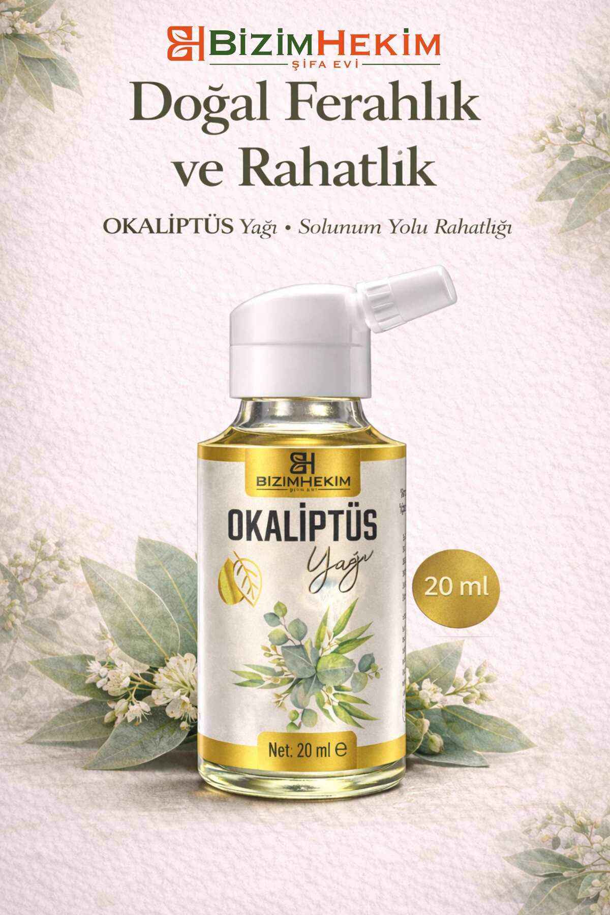 BizimHekim Okaliptüs Yağı 20 ml Ferahlatıcı Bakım Yağı
