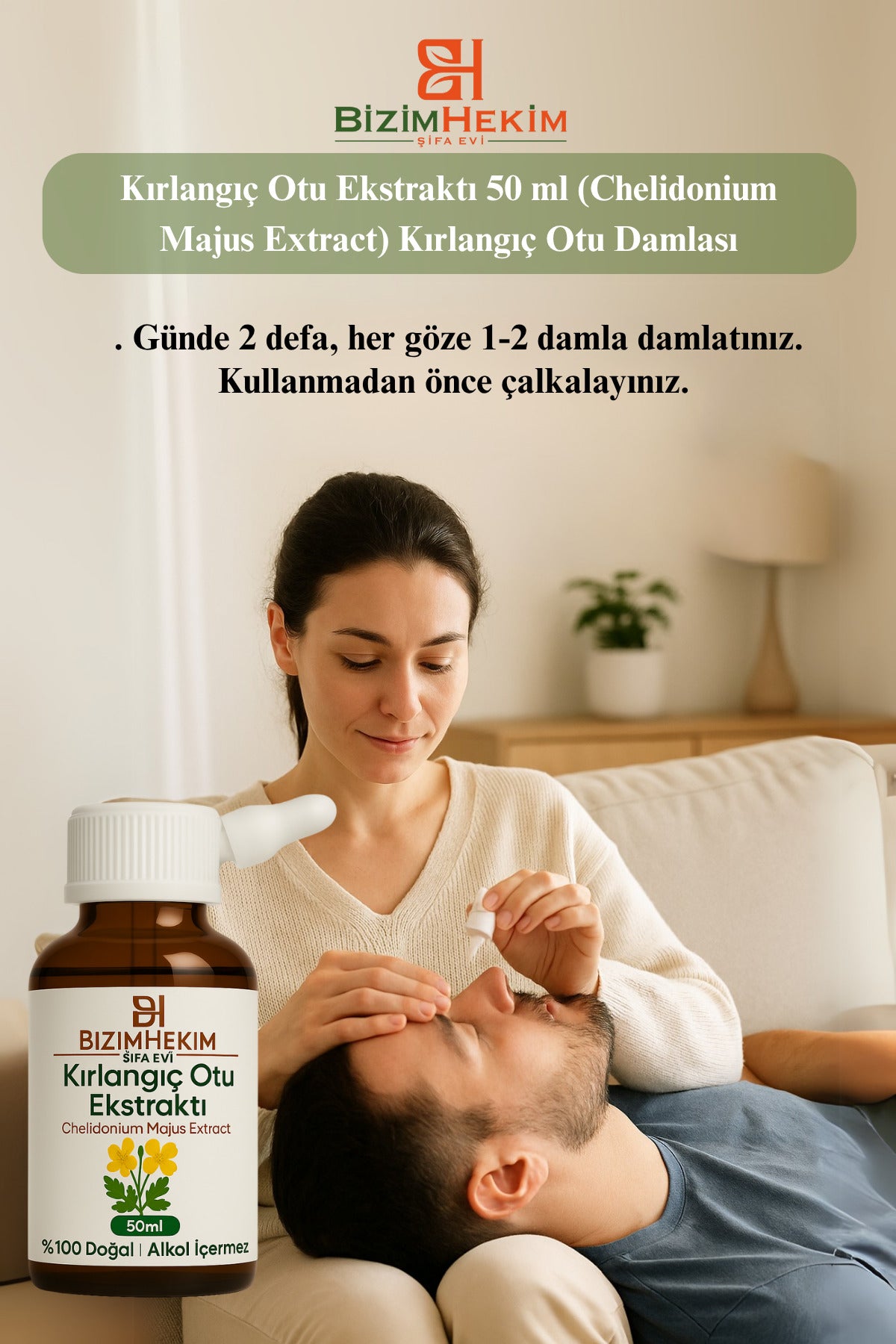 Kırlangıç Otu Ekstraktı 50 ml (Chelidonium Majus Extract) Kırlangıç Otu Damlası - Kırlangıç Damlası