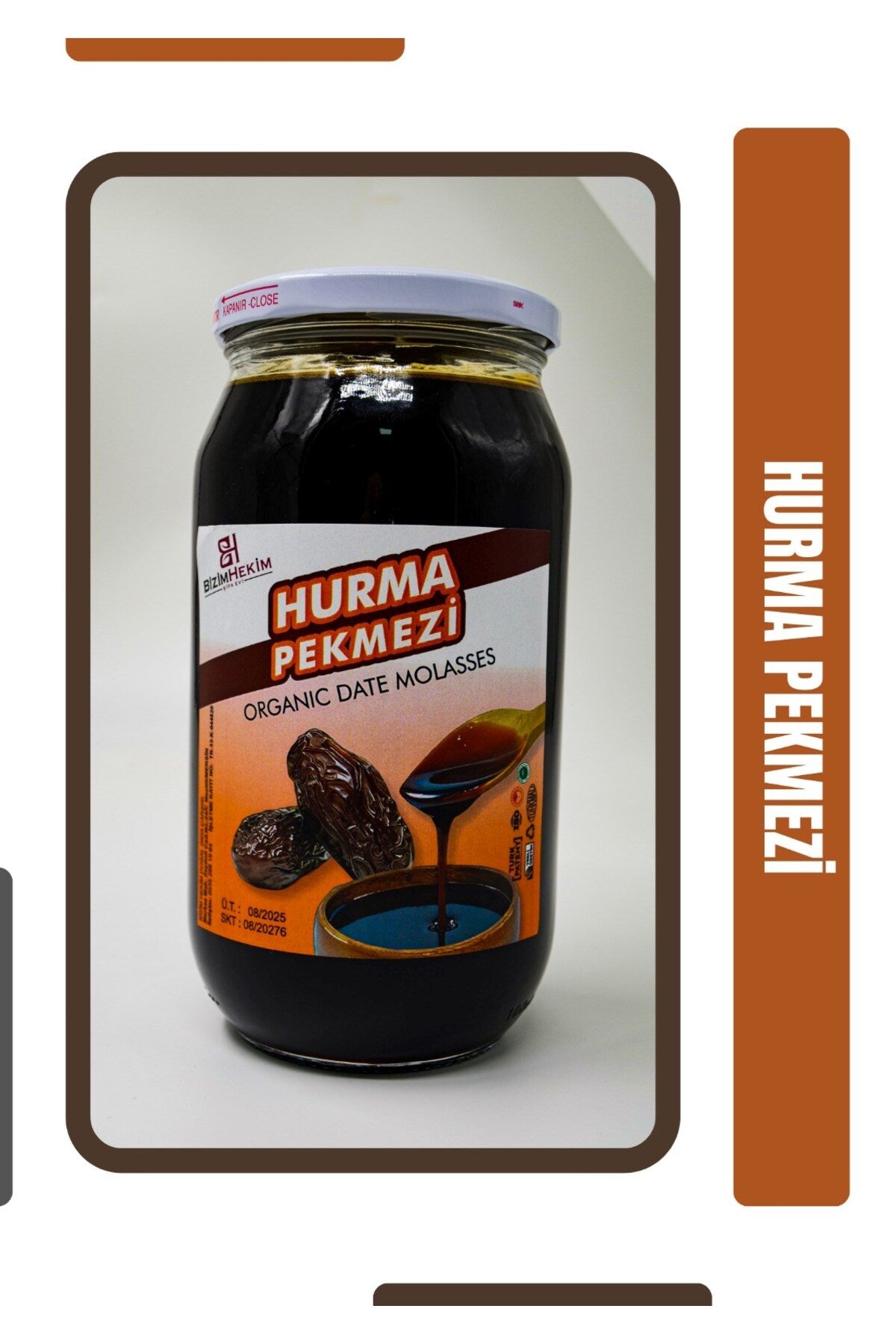 Hurma Pekmezi 1200 Gr, %100 Doğal, Katkısız, Şeker İlavesiz, Koruyucusuz, Date Molasses