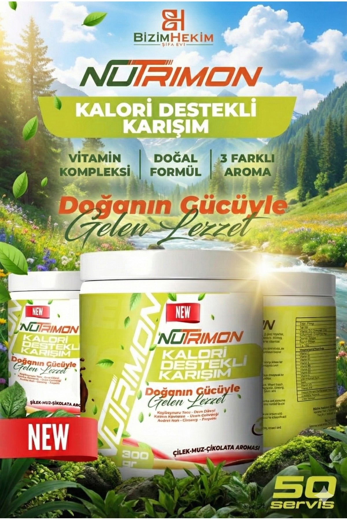 Nutrimon Kalori Destekli Karışım Bitkisel Toz Takviye 300 g