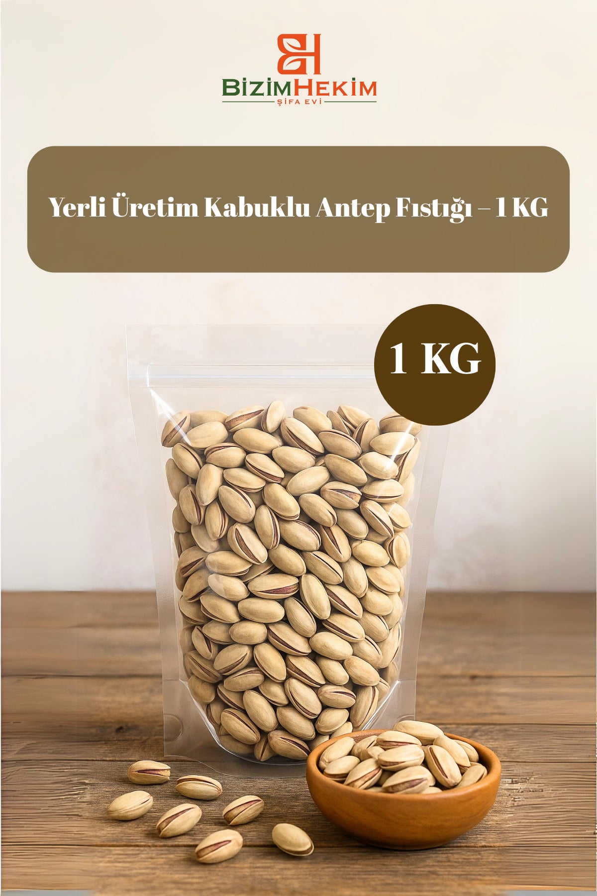 Yerli Üretim Kabuklu Antep Fıstığı – 1 KG