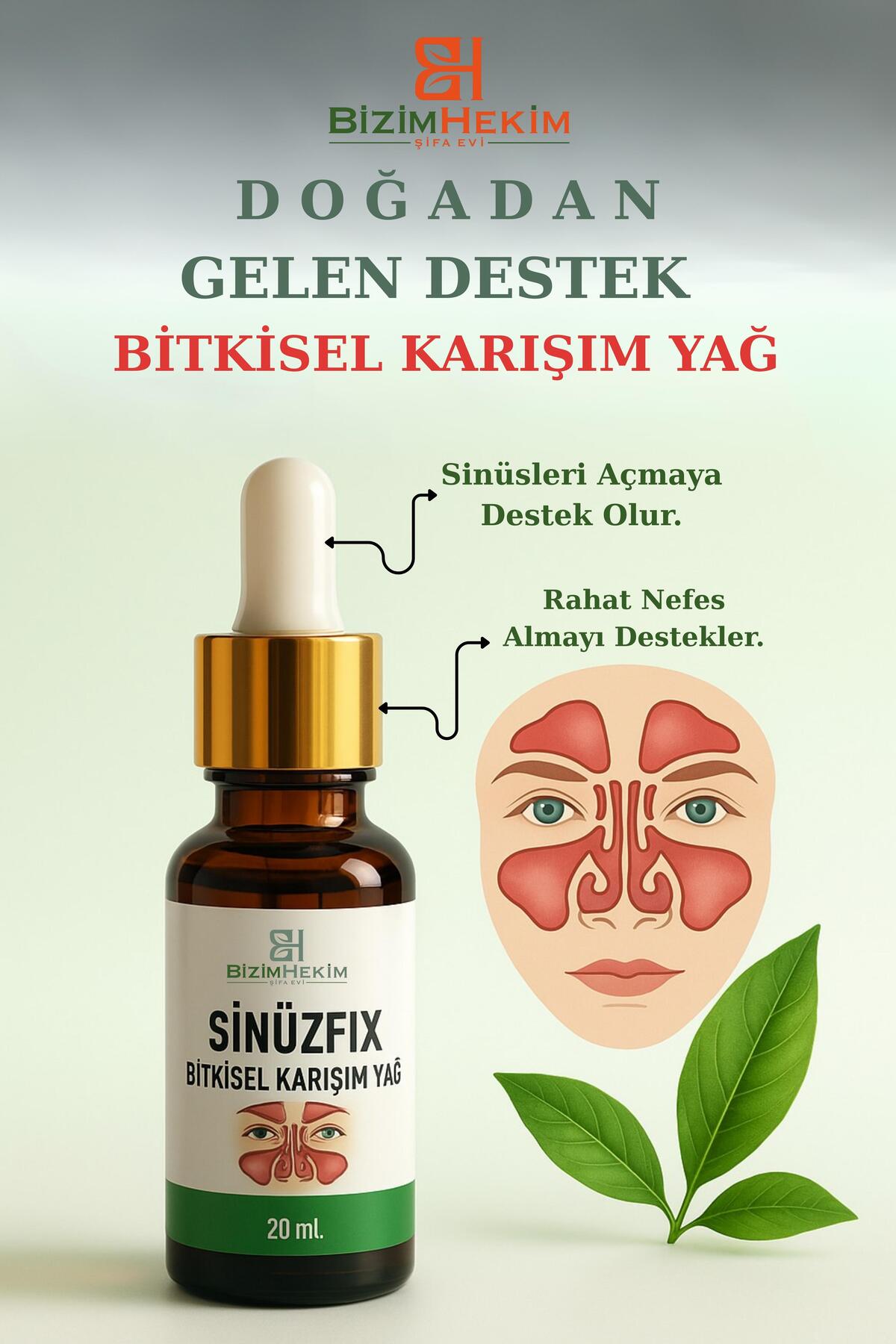Sinüzfix Doğadan Gelen Destek Bitkisel Karışım Yağ 20 Ml ( 2-ADET )