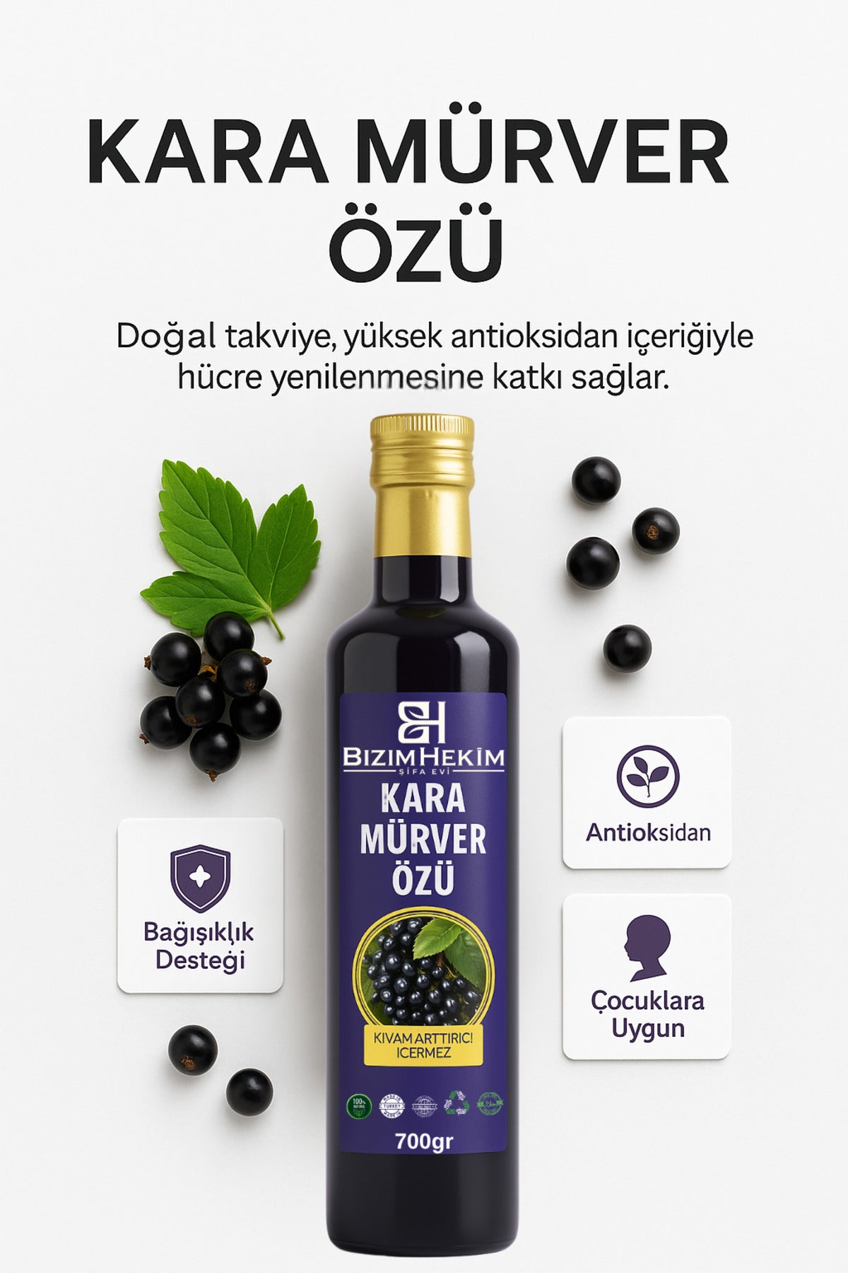 Kara Mürver Özü 700 Gr – %100 Doğal Bitkisel Ekstrakt | Takviye