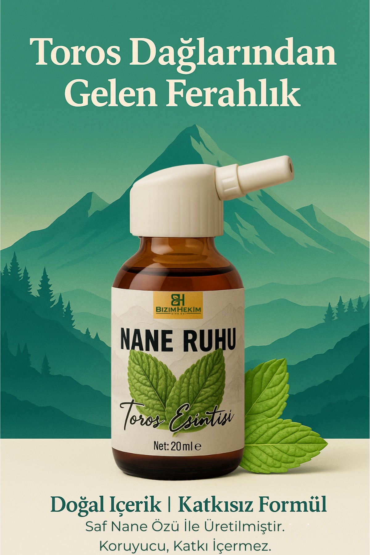 Nane Ruhu Yağı 20 ml – Doğal Mentol Ferahlığı, Ağız ve Nefes Ferahlatıcı