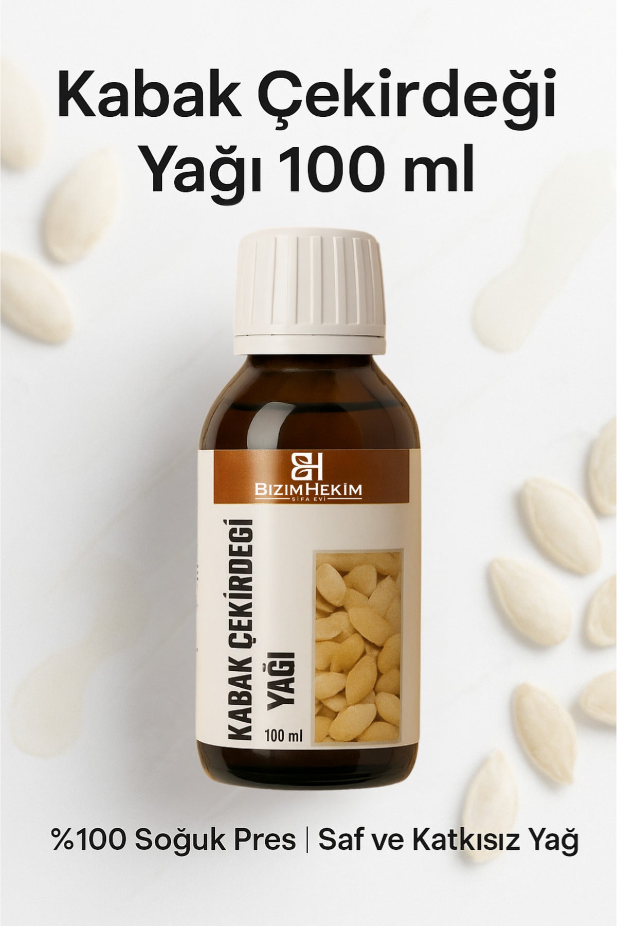 Kabak Çekirdeği Yağı 100 ml | %100 Soğuk Pres | Doğal E Vitamini – Cilt ve Saç Bakımı