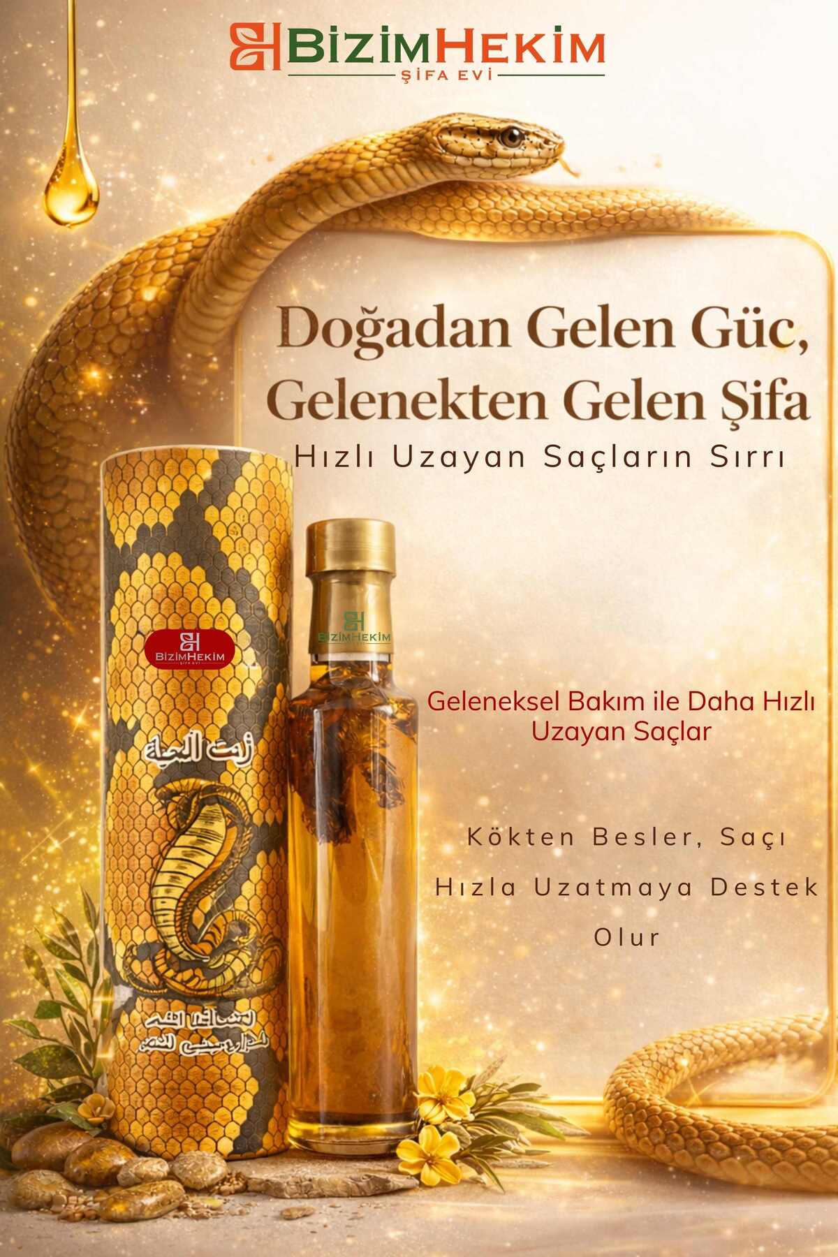 Snake Oil Yılan yağı Hızlı Uzatma Saç Bakım Yağı 250 ml