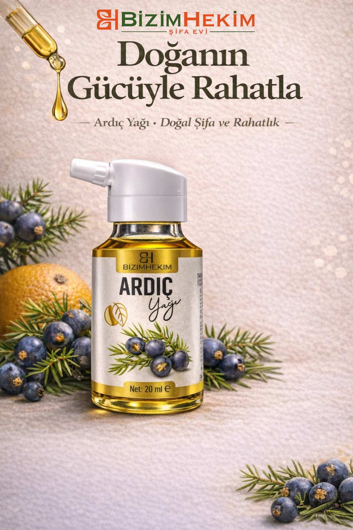 BizimHekim Ardıç Yağı 20 ml Masaj / Bakım Yağı