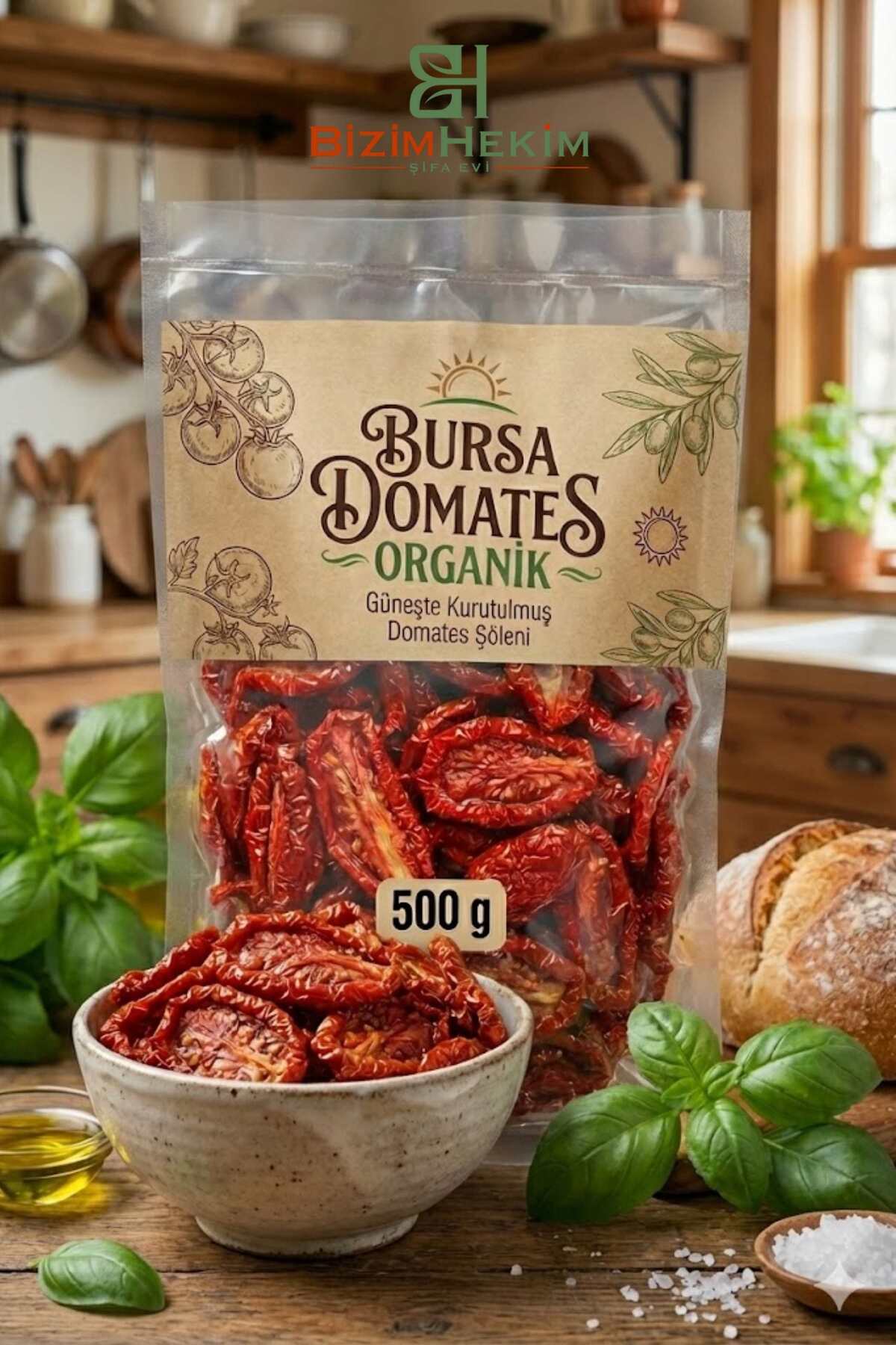 Domates Kurusu Güneşten Kurutulmuş Net 500 Gram