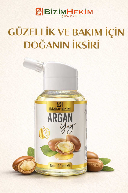 BizimHekim Argan Yağı 20 ml Saç & Cilt Bakım Yağı