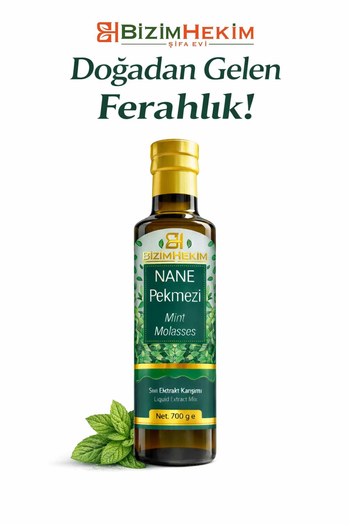 BizimHekim Nane Pekmezi (Mint Molasses) Sıvı Ekstrakt Karışımı 700 g