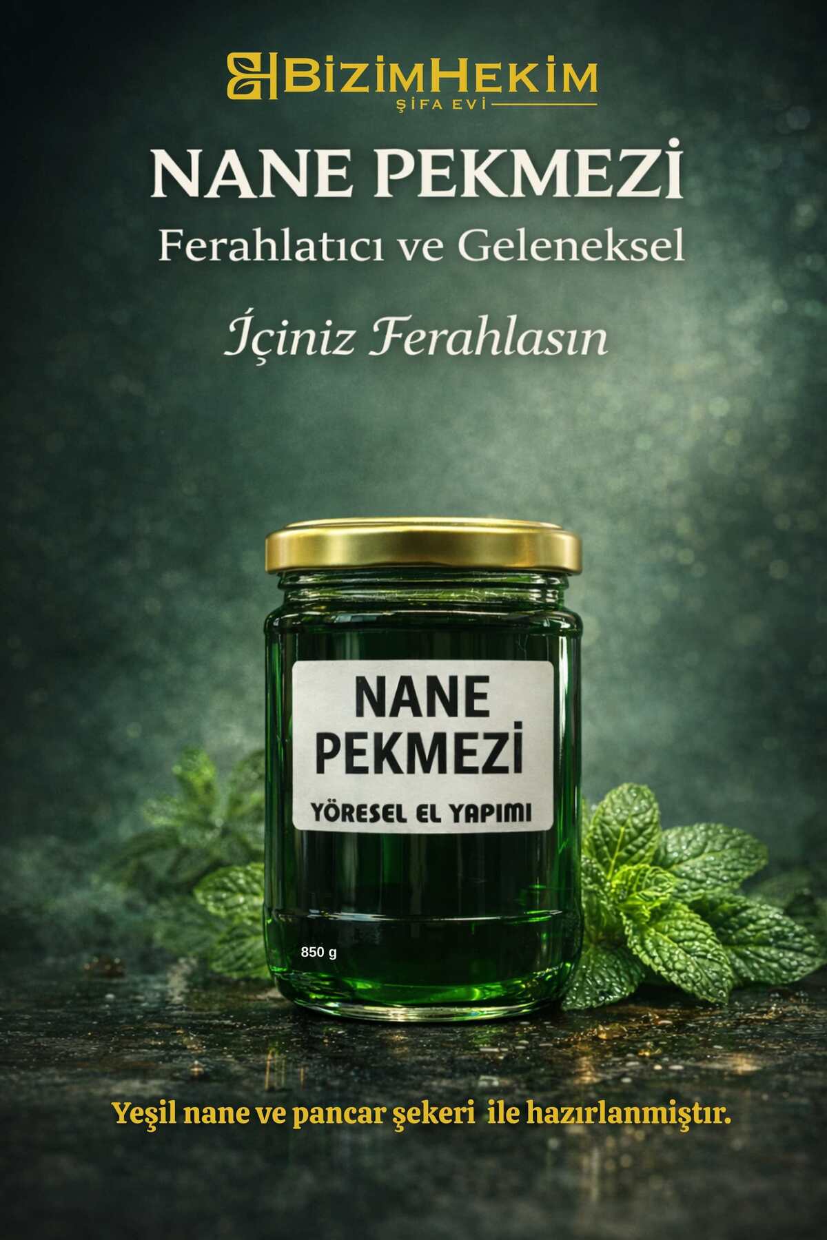 Doğal Nane Pekmezi Yöresel El Yapımı 850 g