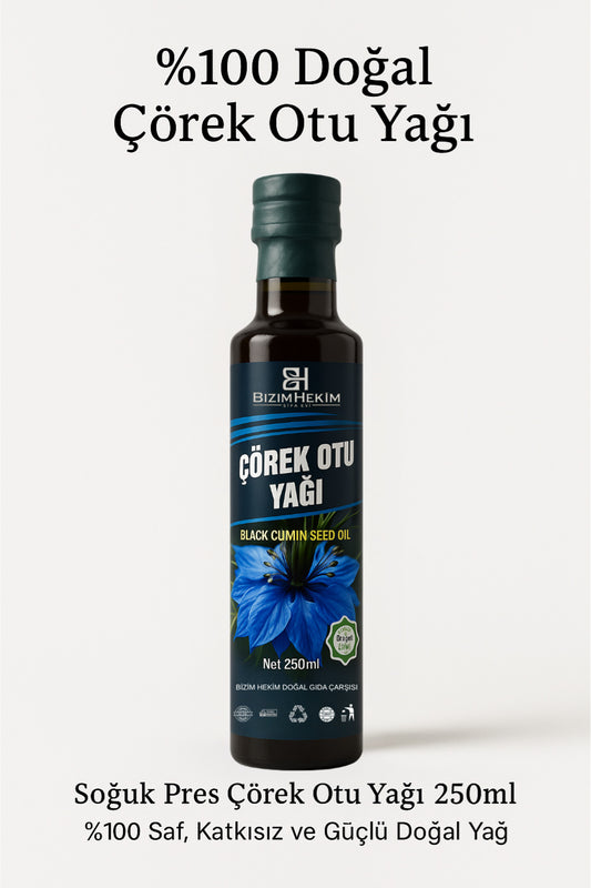Çörek Otu Yağı 250 ml %100 Doğal %100 Saf Yerli Çörekotu Tohumundan
