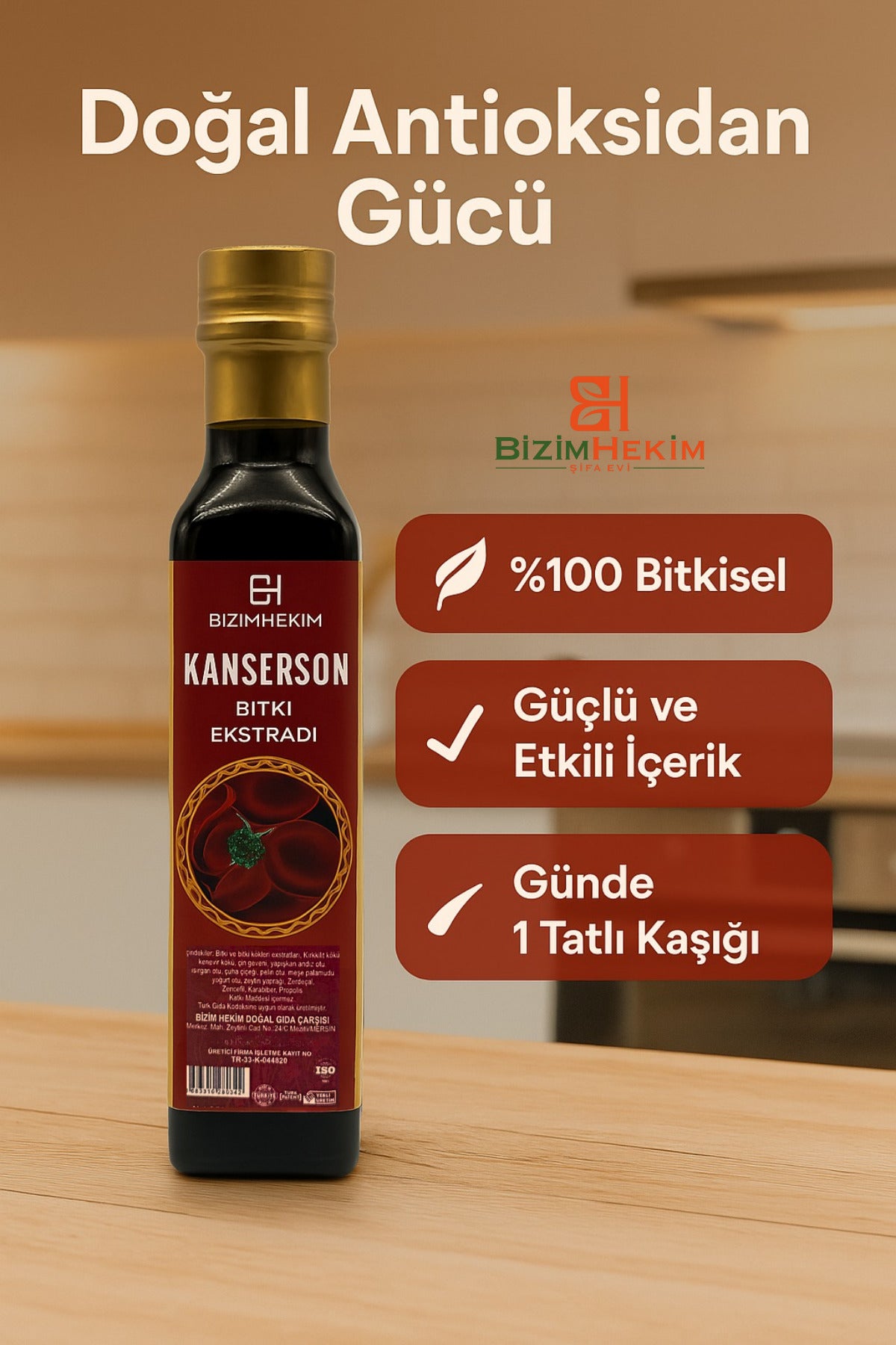 Doğal Antioksidan Gücü Bitki Ekstradı 250 Ml