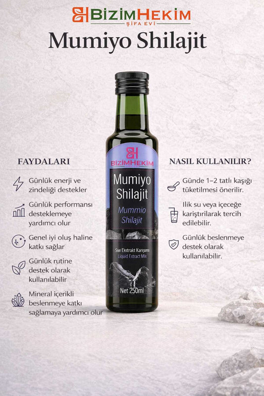 BizimHekim Mumiyo Shilajit Takviye Edici Gıda 250 ml