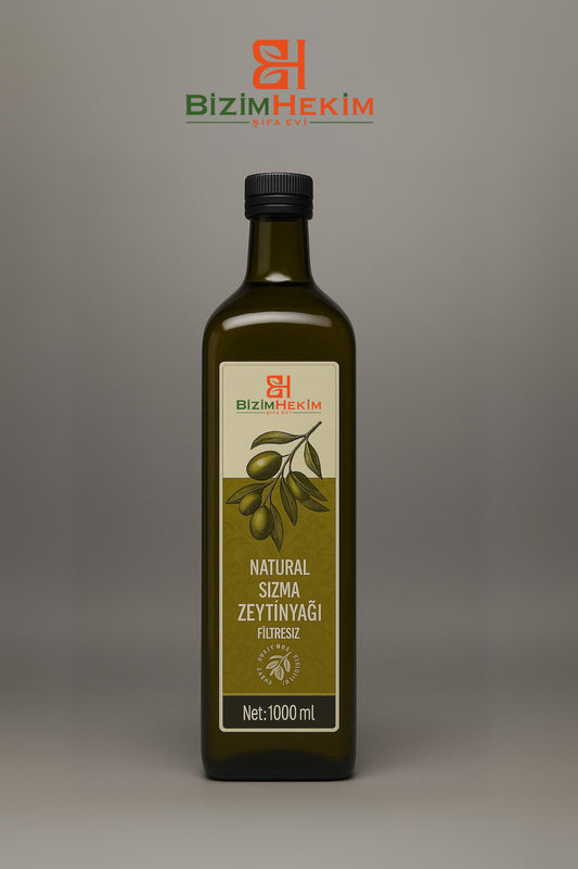Natural Sızma Zeytinyağı Filtresiz 1000 ml (1 Litre)