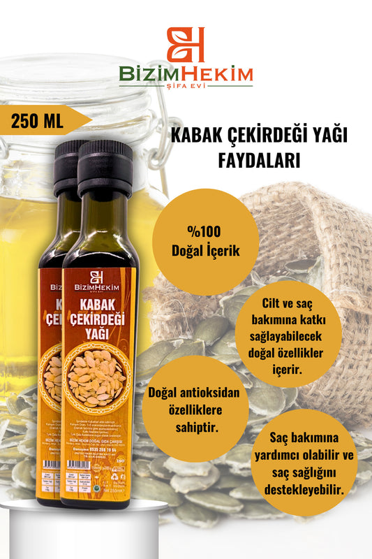 Kabak Çekirdeği Yağı 250 ml – Doğal ve Soğuk Sıkım