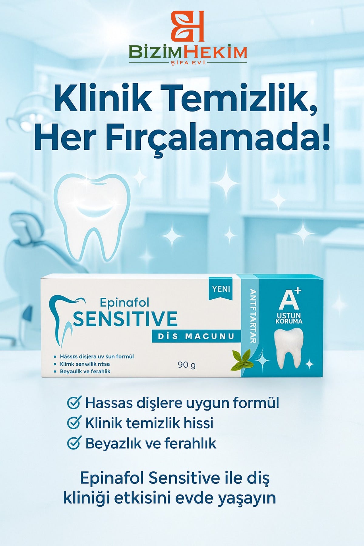 Hassas Dişler İçin Anti-Tartar & Üstün Koruma Diş Macunu 90g