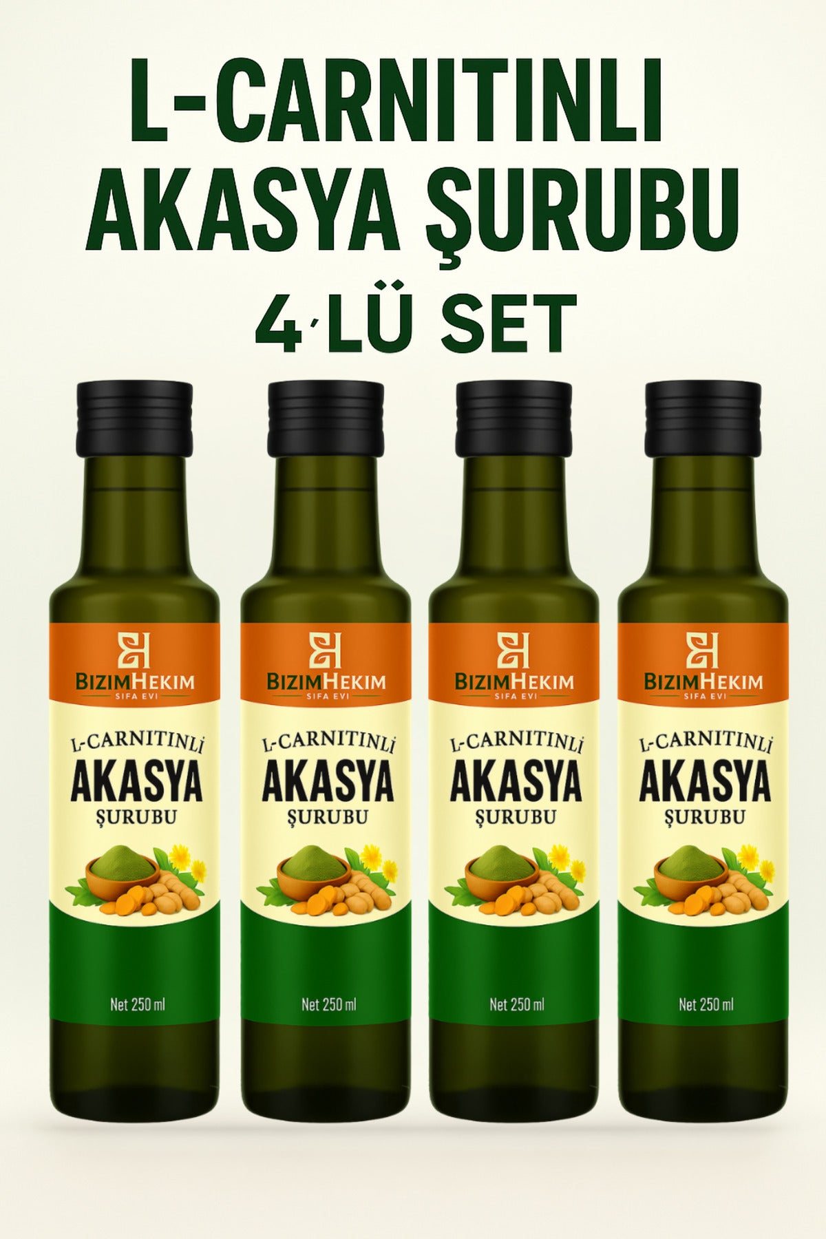 Detox Form Şurubu – L-carnitin & Matcha Akasya Gamı | Yağ Metabolizmasını Destekler 250 ml (4 ADET)