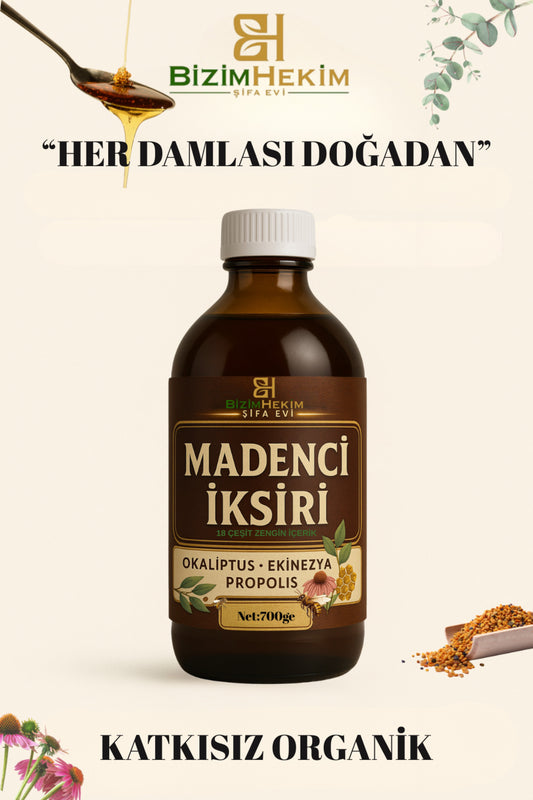 Madenci Iksiri 700 gr | Propolisli, Vitamin Destekli Zengin Içerikli Bitkisel Destek Şurubu