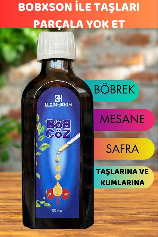 BOBXSON %100 Doğal Bitkisel Taş Düşürücü - Taş Sökücü Özel Karışım Yağ 12 Çeşit Bitki özü