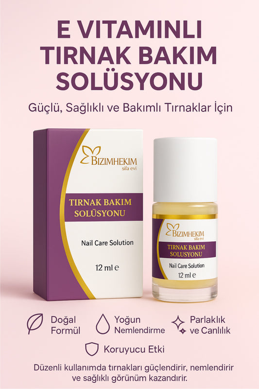 E Vitaminli Tırnak Bakım Solüsyonu 12 ml | Tırnak Güçlendirici & Nemlendirici