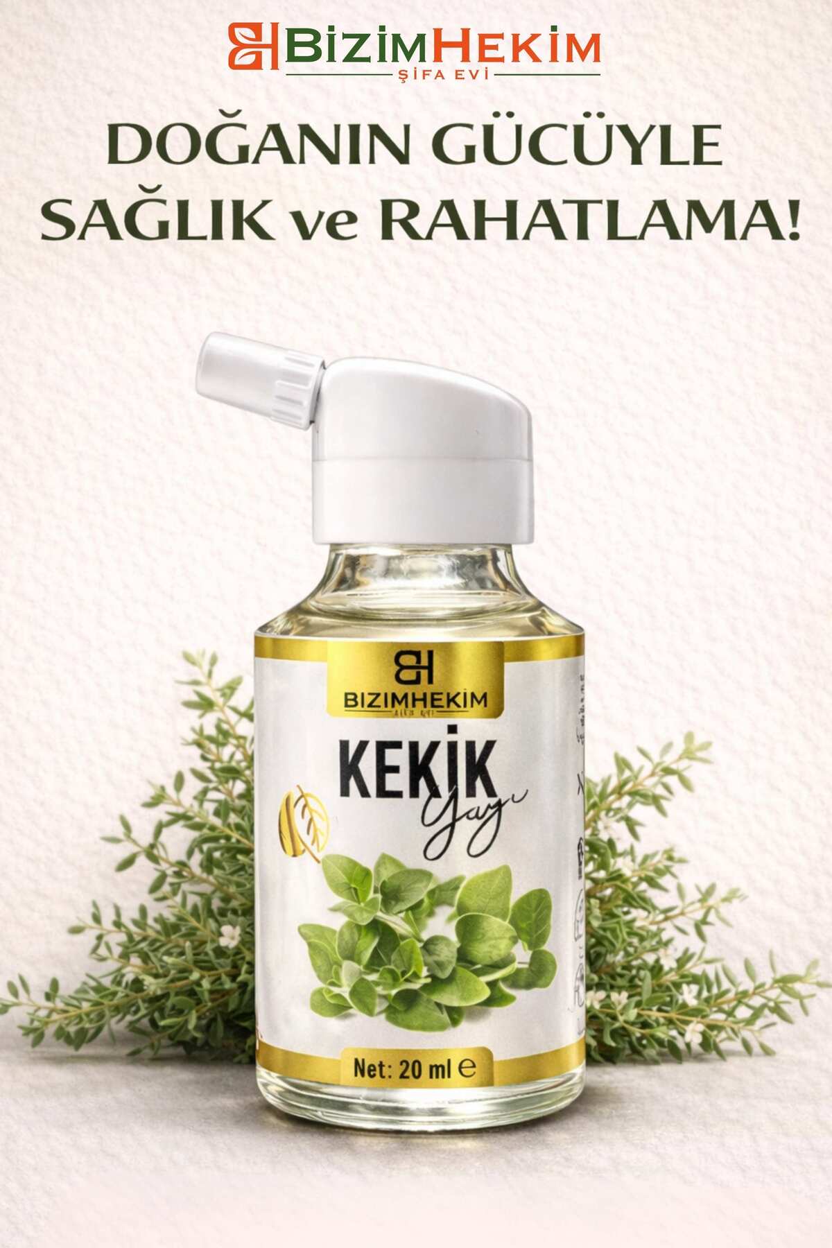 BizimHekim Kekik Yağı 20 ml Çok Amaçlı Bakım Yağı