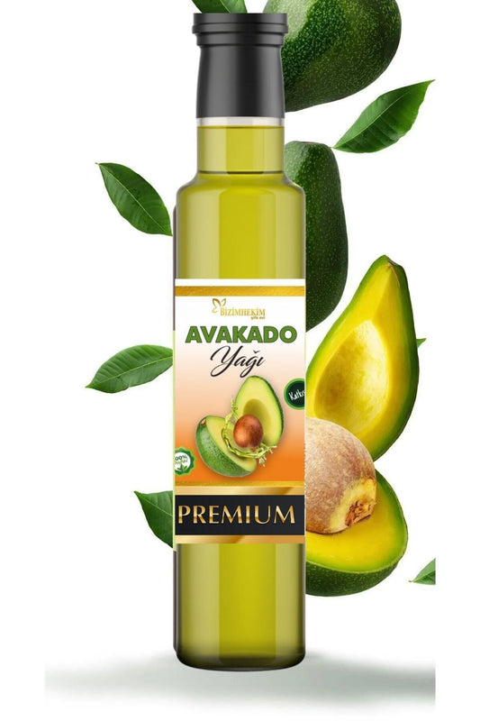 Avokado Yağı %100 Soğuk Sıkım Cam Şişe Avakado Yağı Doğal 250 ml Avocado Oil