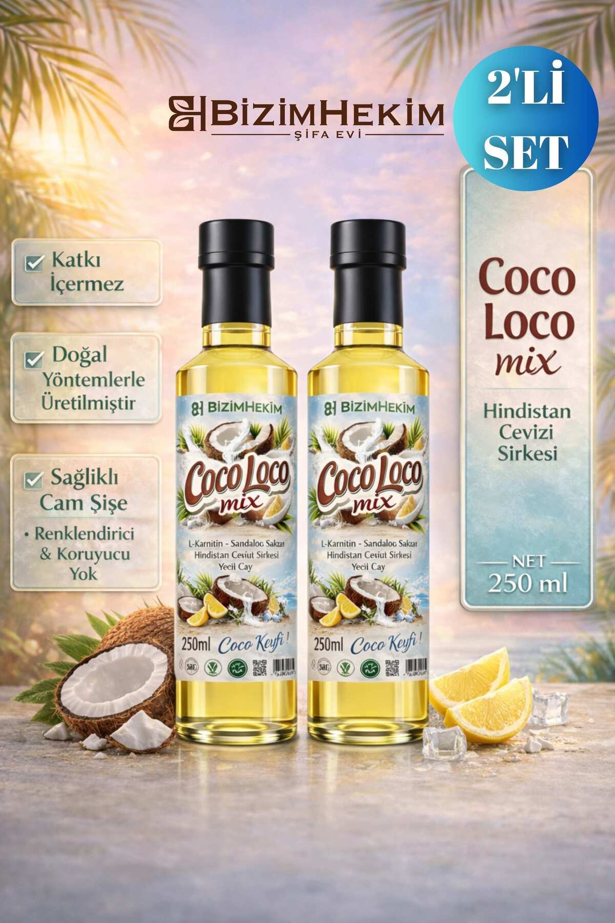 Coco Loco Coconut Mix 2'li set- 250 ml