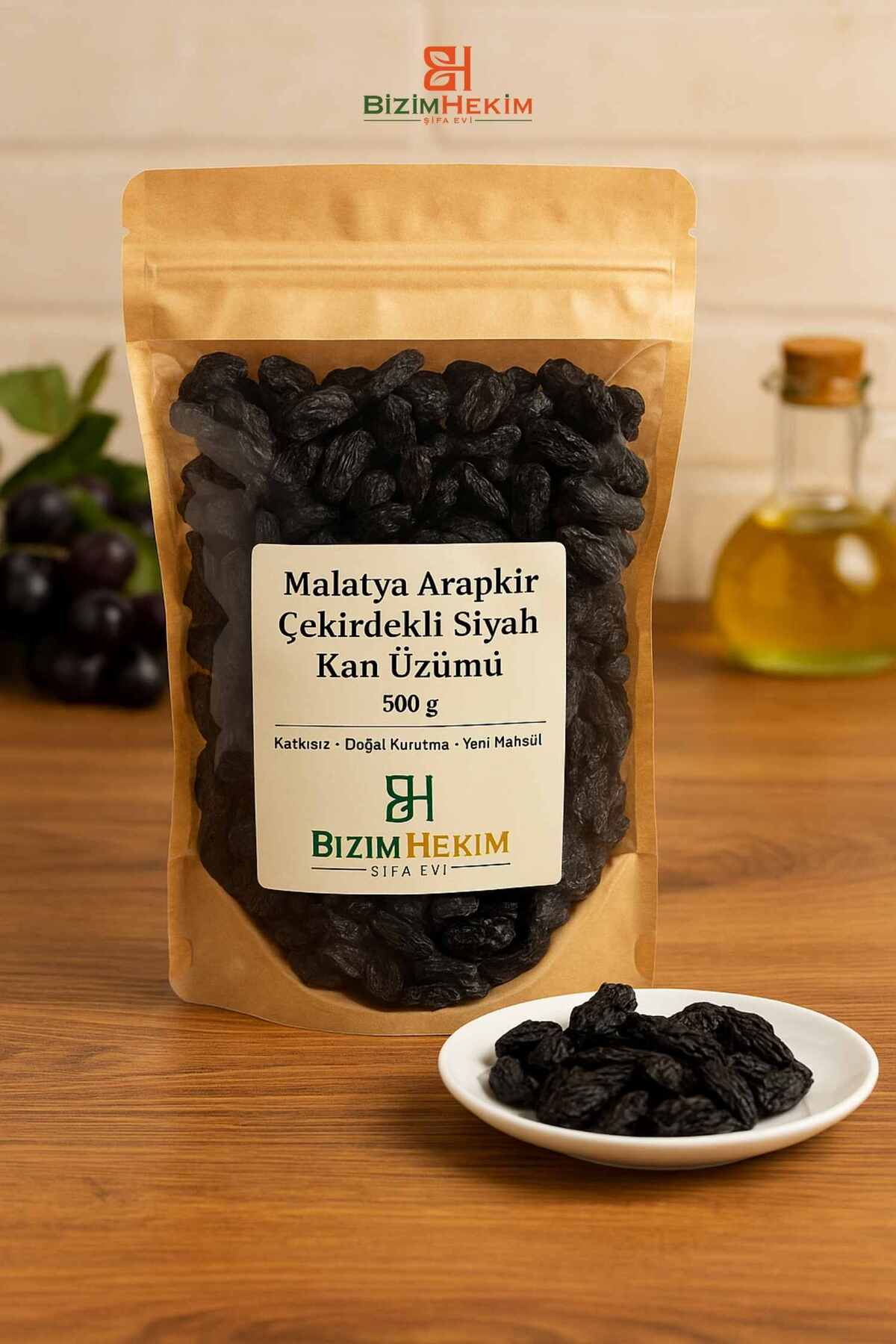 Malatya Arapgir Çekirdekli Kan Üzümü 500 Gr %100 Doğal